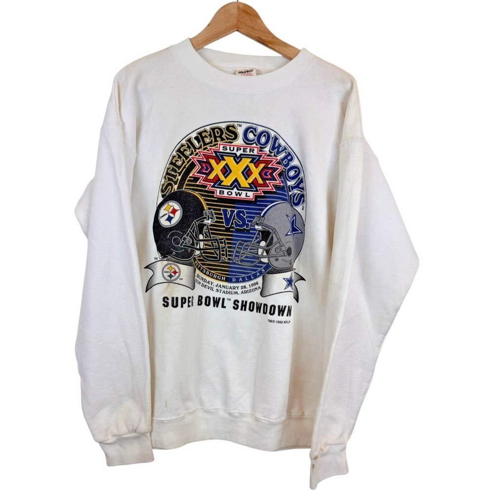 Vintage 1996‎ Dallas Cowboys Super Bowl Champions Crewneck Sweatshirt Men's XL